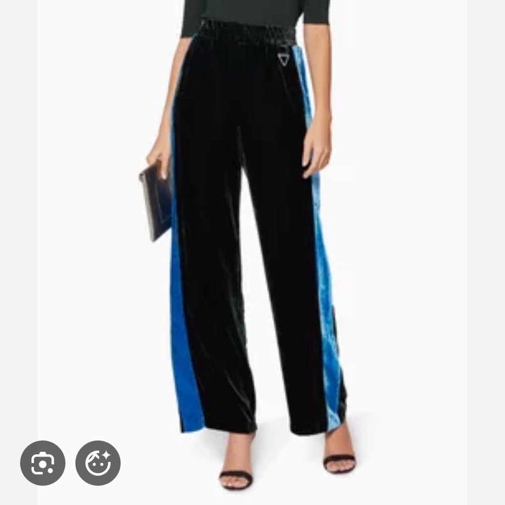 Dion Lee Hunter Green and Blue Velvet Pants Small Aus 8/ US 4